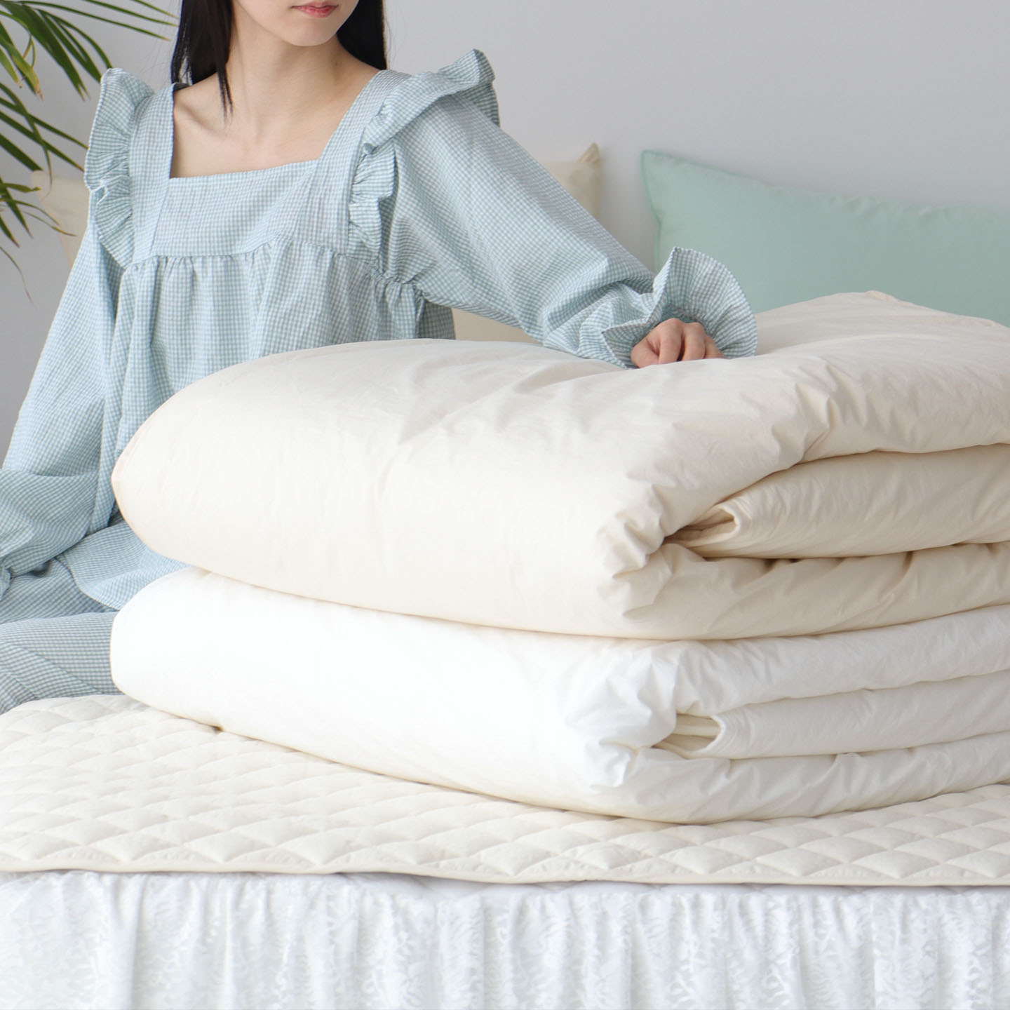 간절기이불 고밀도 순면80수 클래식 여름 차렵이불 사박한 호텔침구