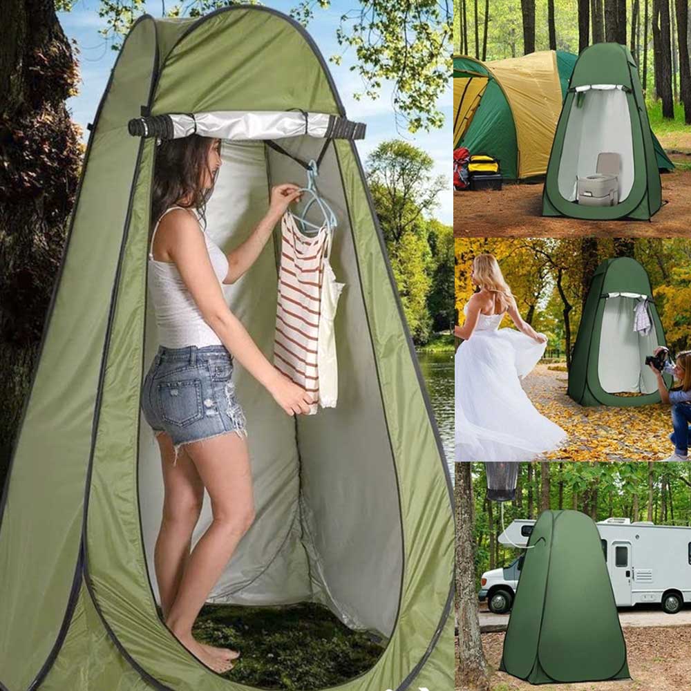 접이식 원터치 간이 화장실 탈의실 그늘막 캠핑 팝업 텐트 야외 실내 1인용 샤워부스 낚시 경량 이동식 휴대용