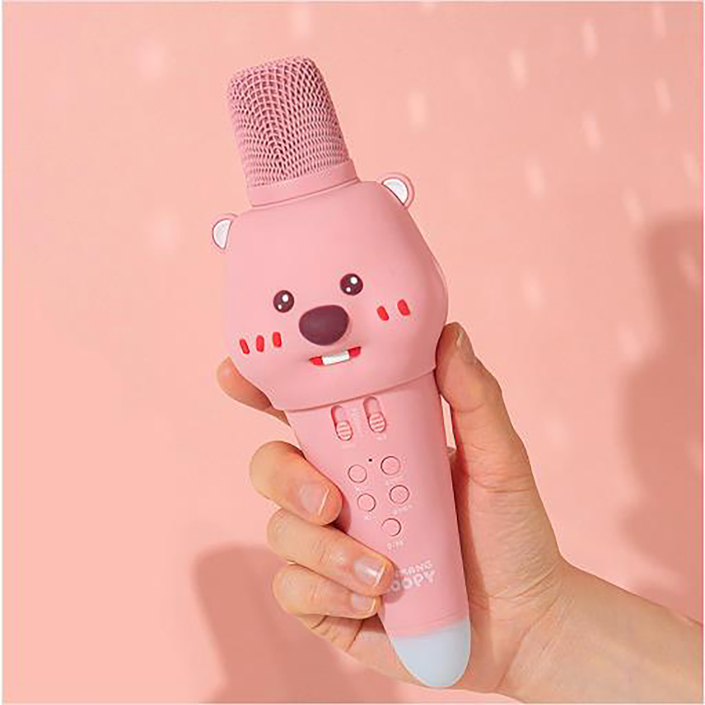 잔망루피 무선 마이크 스피커 가정용 차량용 휴대용 미니 노래방 블루투스 마이크 - 상세 이미지 3