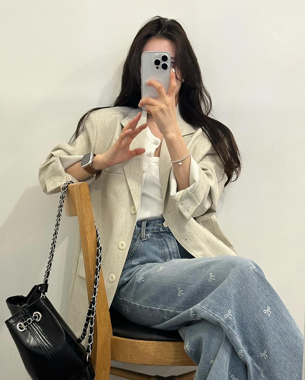 에드 여성 하객룩 출근룱 오피스룩 여름 린넨 오버핏 루즈핏 정장 블레이저 자켓 상세 이미지 2