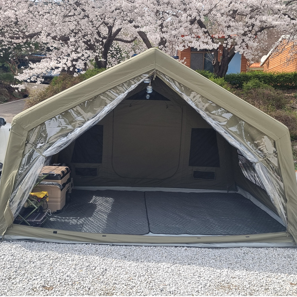 마추픽추 에어텐트 전면 우레탄 창 커튼 에어오션 에어레이크 - 상세 이미지 4