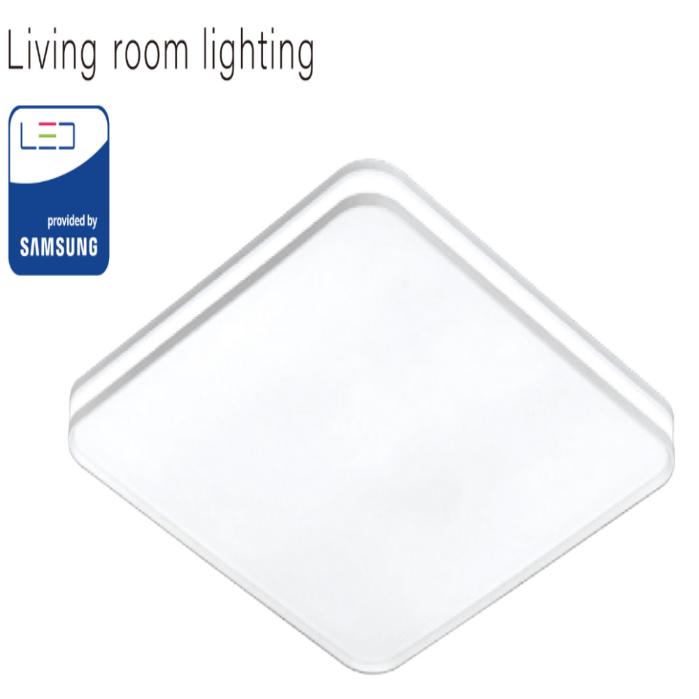 무료+당일발송/KC인증 리모컨 방등 LED 사각 안방등 전등 75W, 전구색주백색주광색 - 상세 이미지 2