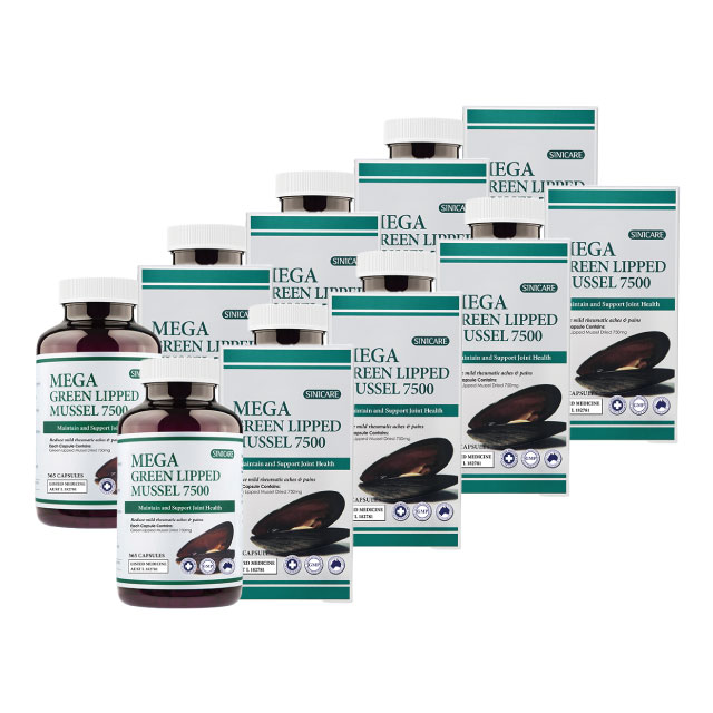 호주 시니케어 메가 생 초록입홍합 7500mg 함유 뉴질랜드산 365 캡슐 초록잎 그린 이미지 8