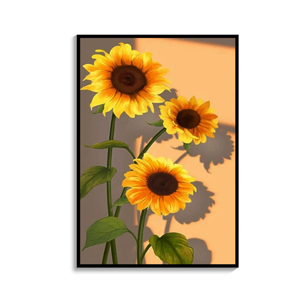 해바라기그림 돈들어오는 부자되는 그림 해바라기 사과 돈나무 사진 집들이선물 30x40 - 상세 이미지 2