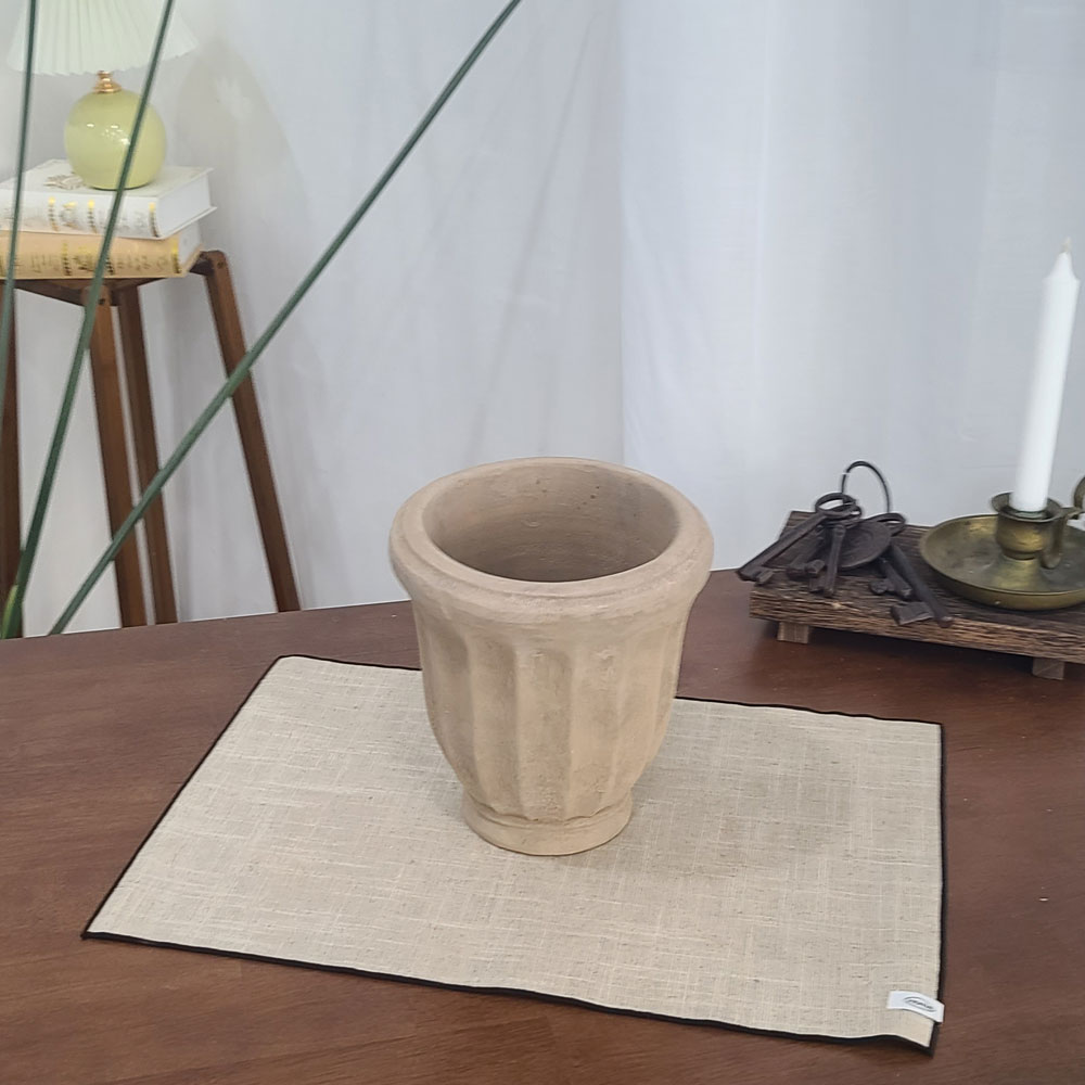 테라원 빈티지 아쿠아 토분 HN30409 14x20cm 롱플리츠 이미지 6