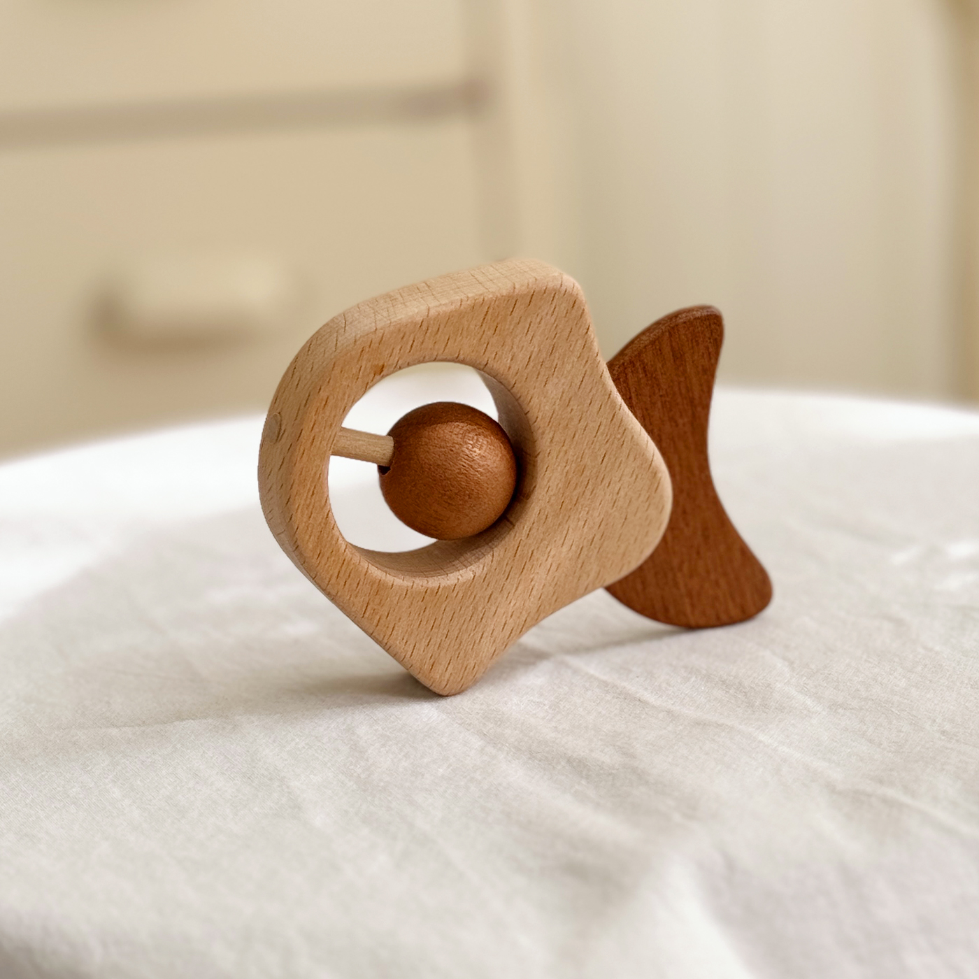 아카시아봉봉 원목교구 우드사운드놀이 물고기 아기장난감 선물