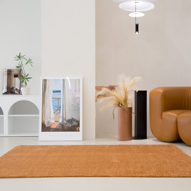 [노르딕코지] 고급 카페트 수입 거실 러그 사계절 먼지없는 대형 맞춤 베이지140x200