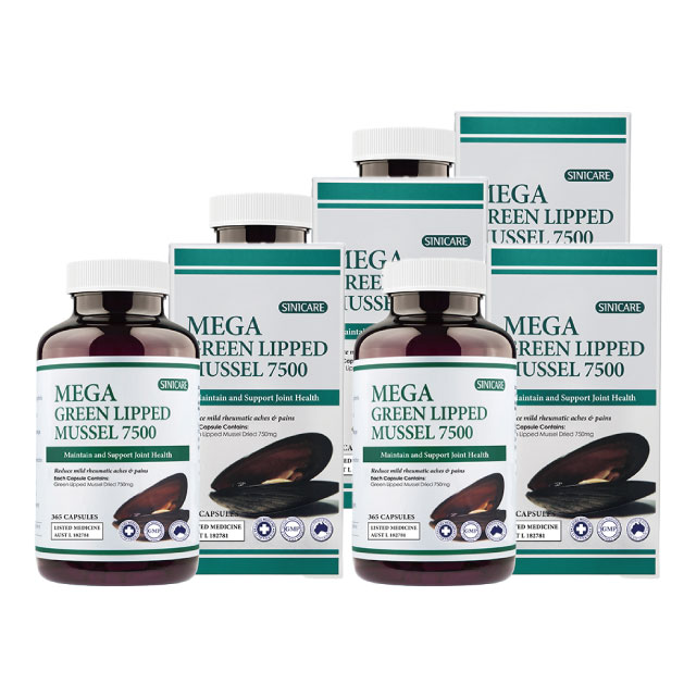 호주 시니케어 메가 생 초록입홍합 7500mg 함유 뉴질랜드산 365 캡슐 초록잎 그린 - 상세 이미지 5