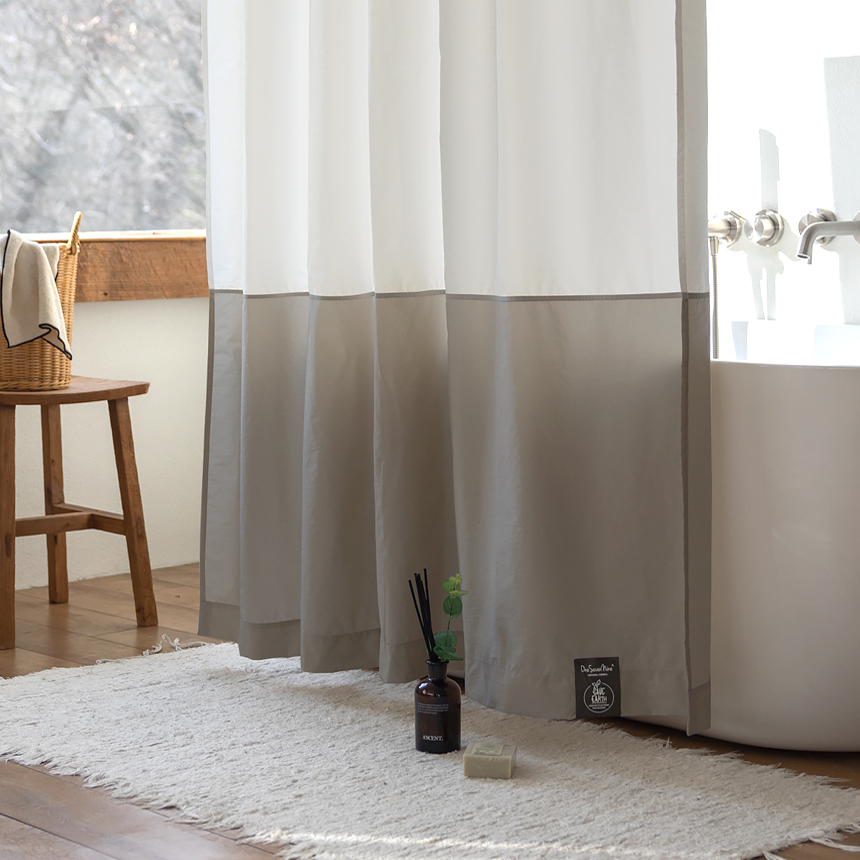 원세븐나인 리사이클 샤워커튼 애쉬그레이