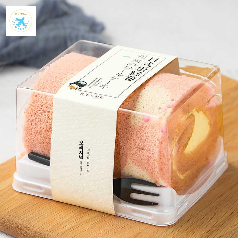 롤케이크 케이스 배달 조각케익 용기 롤케익 포장 - 상품 이미지
