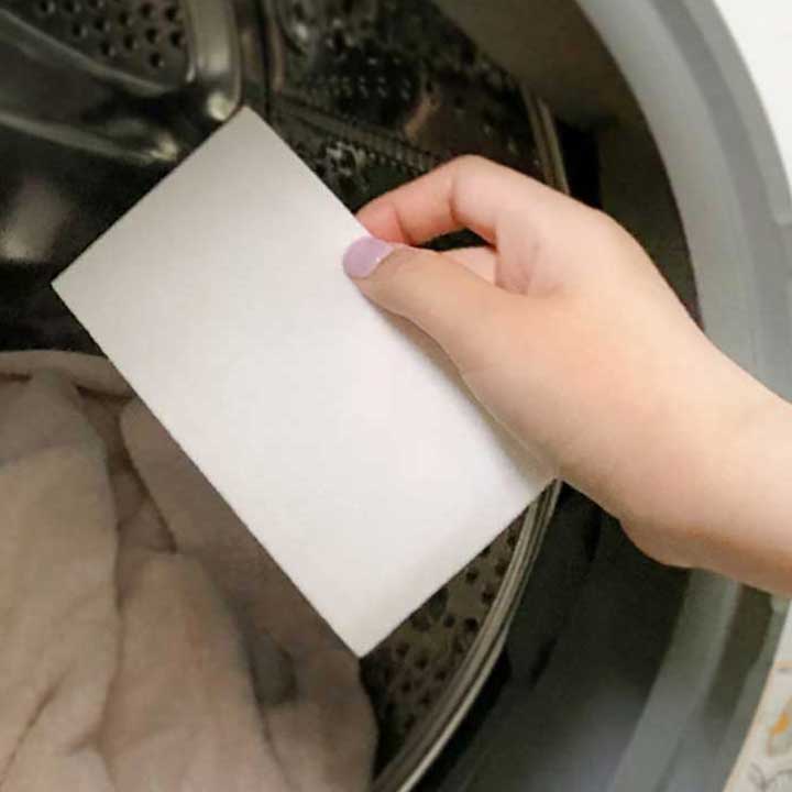 친환경 시트형 세탁세제 60매 드럼 일반 겸용 무형광 섬유유연제 - 상품 이미지