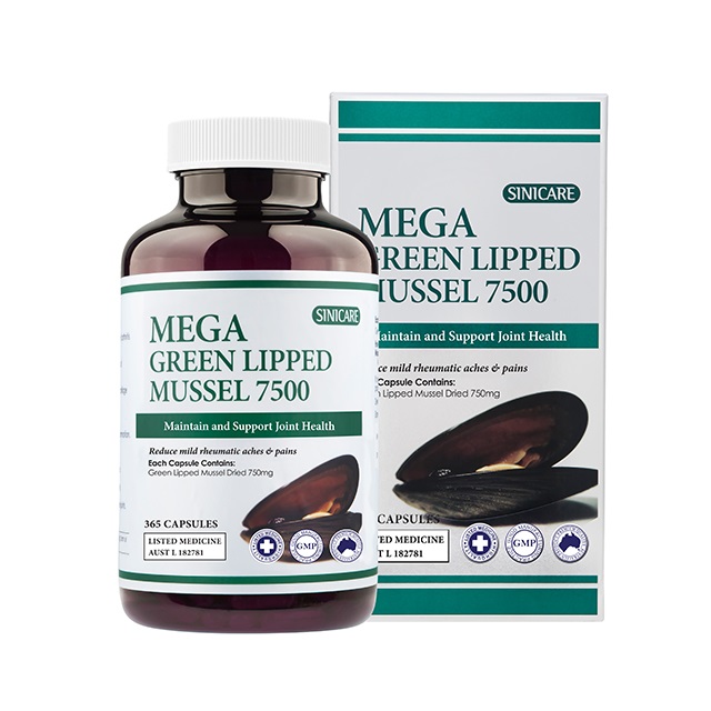 호주 시니케어 메가 생 초록입홍합 7500mg 함유 뉴질랜드산 365 캡슐 초록잎 그린 - 상세 이미지 2