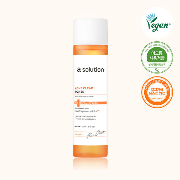 에이솔루션 아크네 클리어 어성초 토너