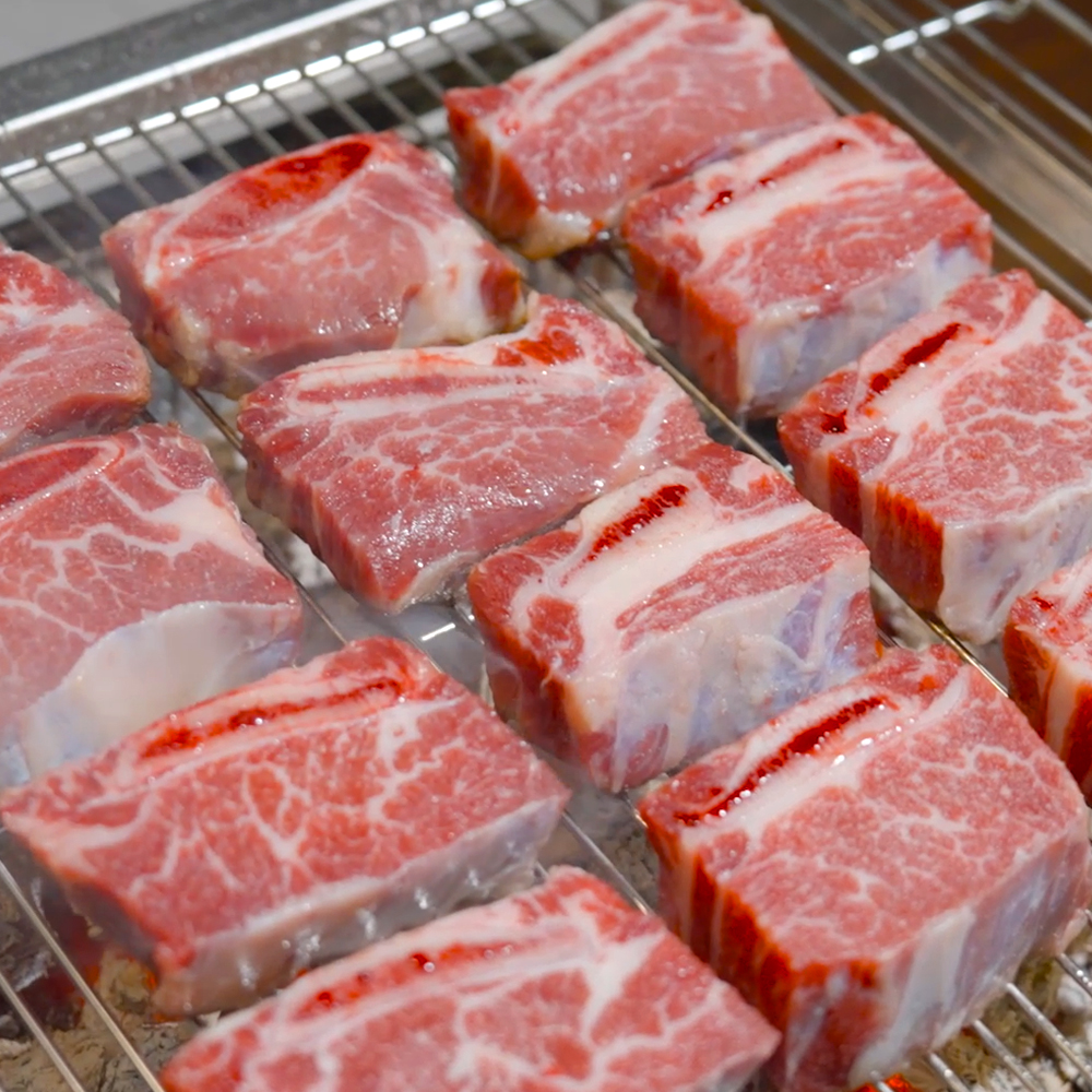 엄마네 벽돌 갈비 꽃갈비 1kg 소고기 캠핑용 구이 음식