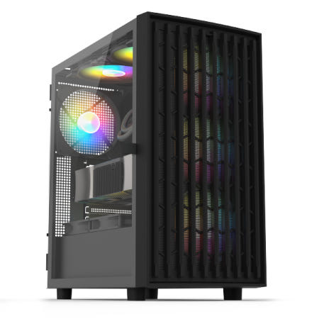 BRAVOTEC SWORD S300 PATRON 타이탄 글래스 (블랙) 미들타워케이스