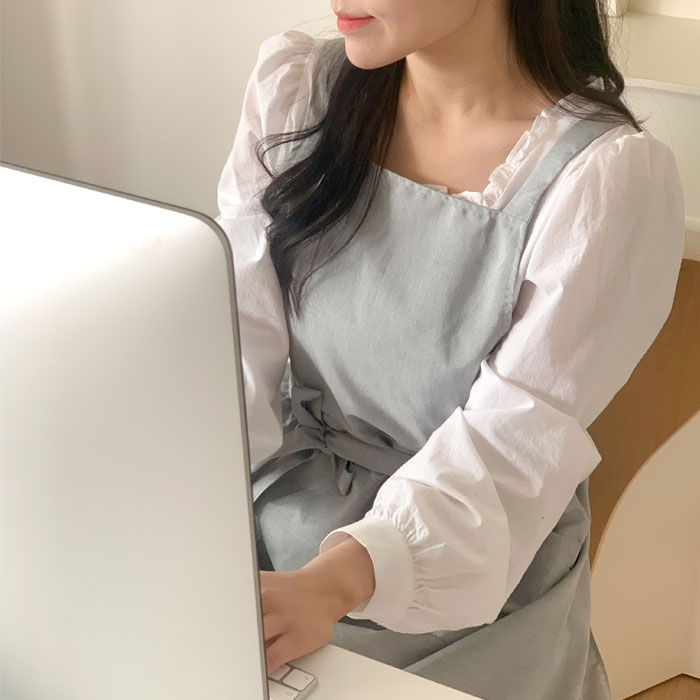 아미앙스 전자파 차단 앞치마 구리 섬유 원단 에이프런 임산부 선물 이미지 6