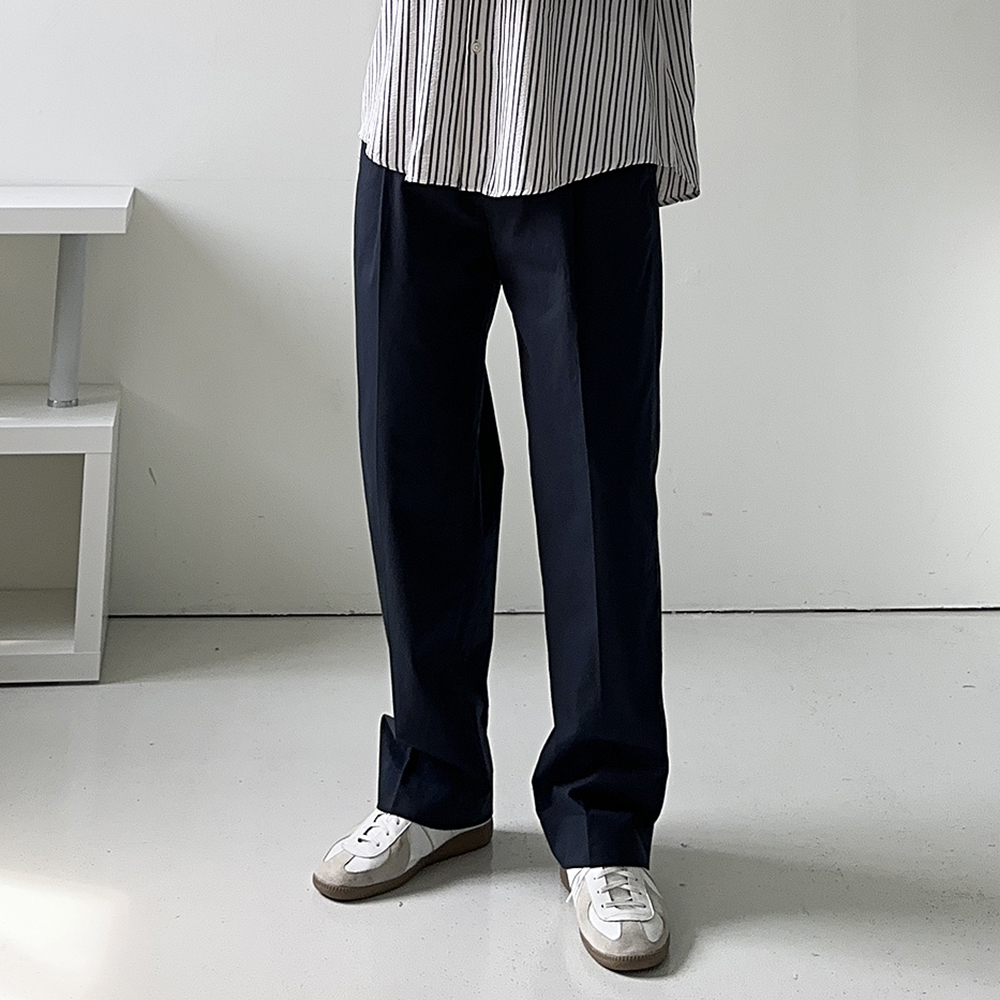 남자와이드팬츠 30수 통큰 밴딩팬츠 남자면바지 - 상세 이미지 2