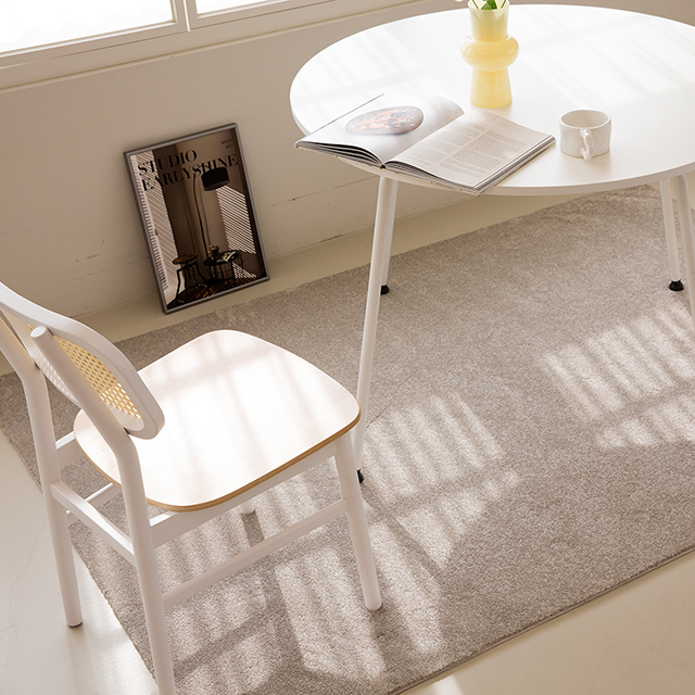 [노르딕코지] 고급 카페트 수입 거실 러그 사계절 먼지없는 대형 맞춤 베이지140x200