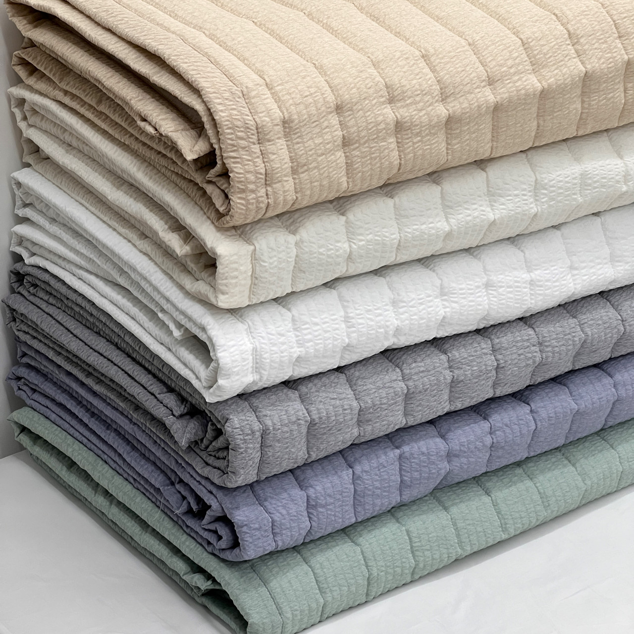 솔리드 에어워싱 시어서커 미끄럼방지 고정밴드 논슬립 침대 여름 패드 SS