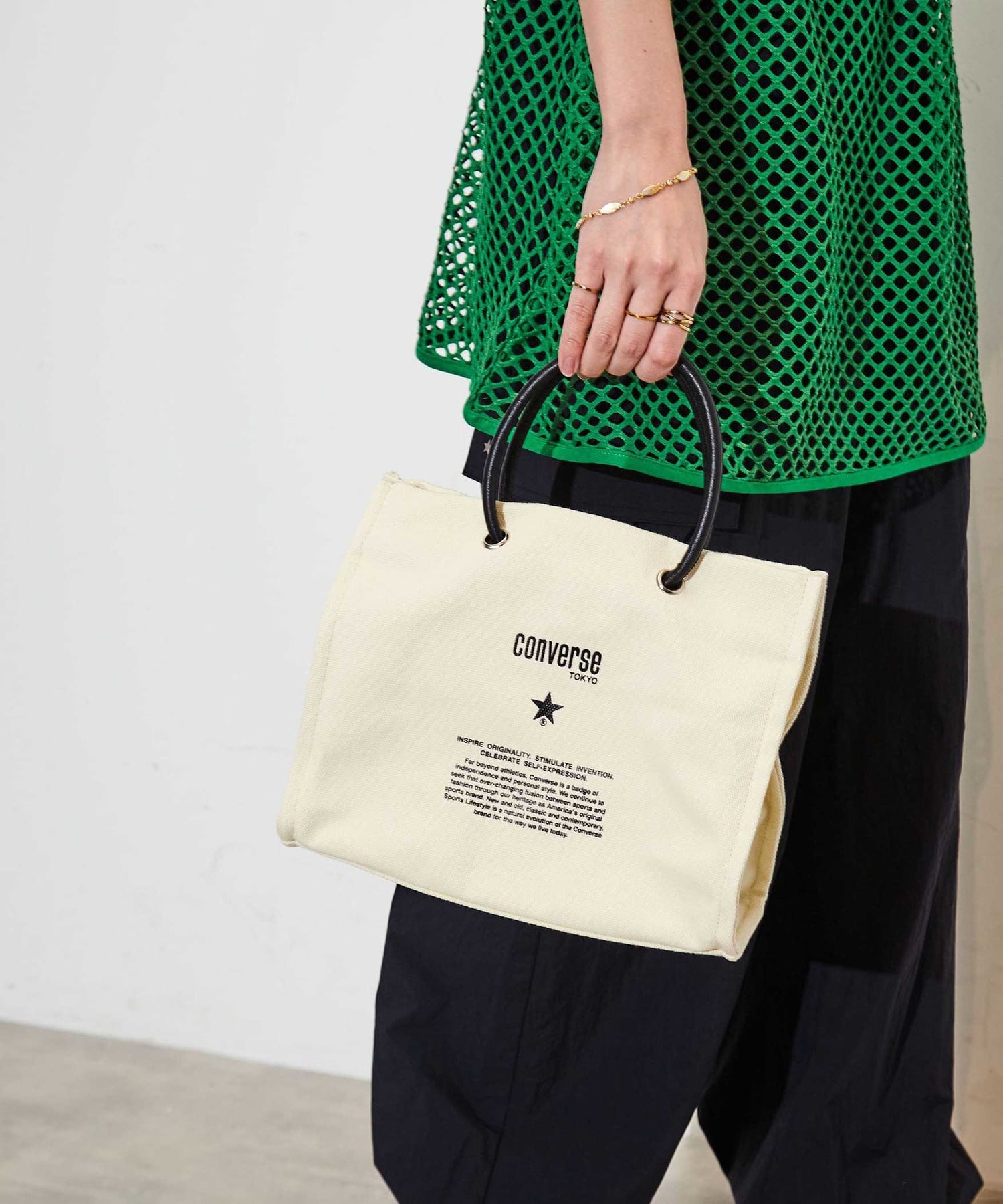 컨버스 도쿄 Converse SHOPPER BAG 캔버스 쇼퍼백 가방 CANVAS - 상품 이미지