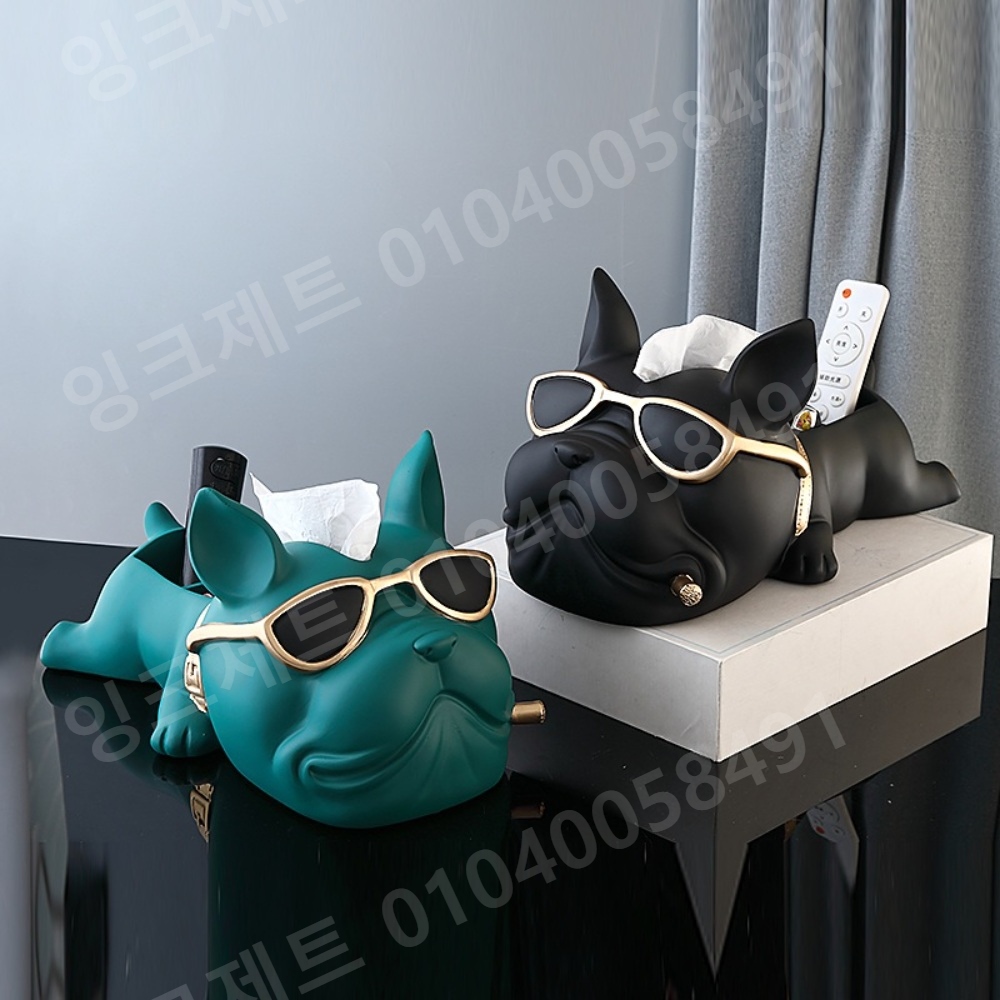 리모컨 거치대 프렌치 불독 현관 키 스몰 악세사리 신발장 - 상세 이미지 5