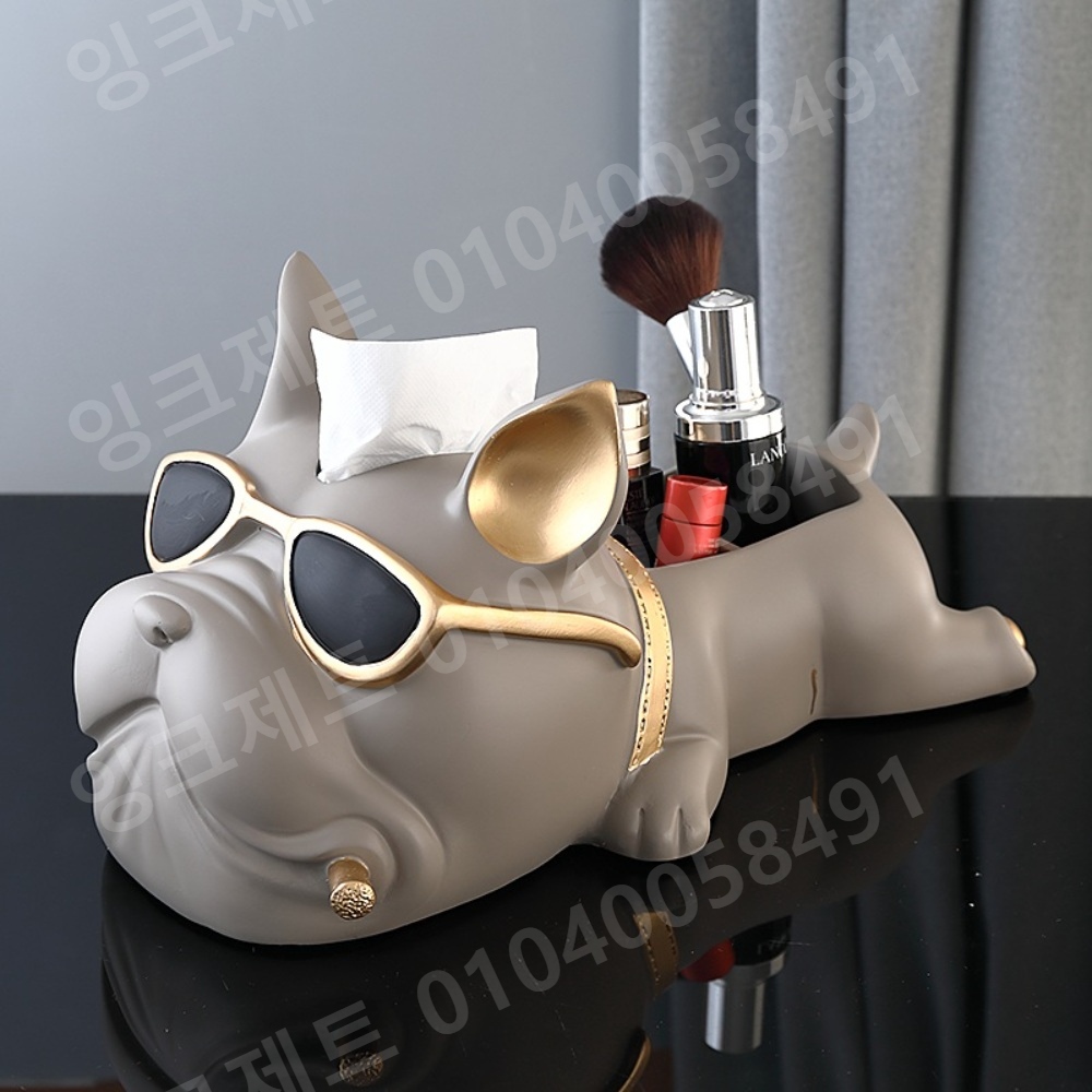 리모컨 거치대 프렌치 불독 현관 키 스몰 악세사리 신발장 - 상세 이미지 3