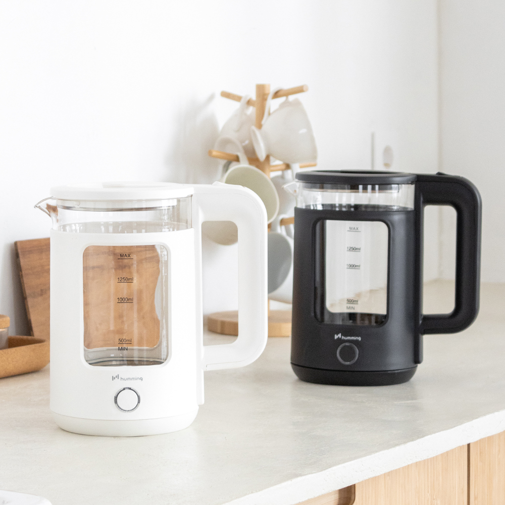 허밍 대용량 전기 유리포트 티포트 무선포트 HMK-GP2206W 