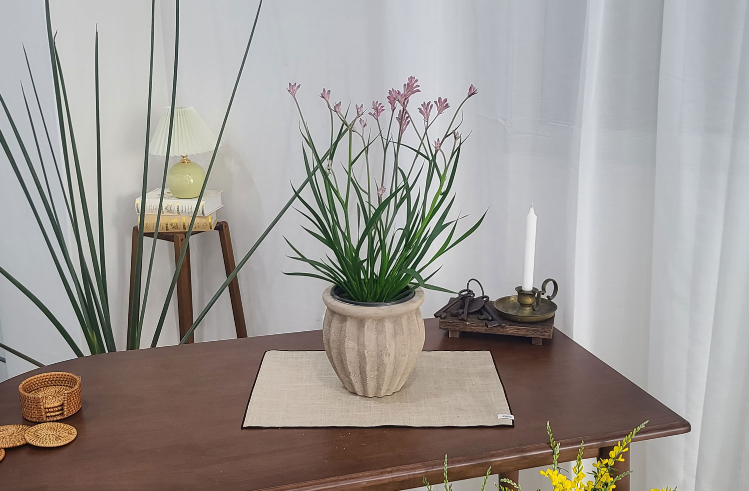 테라원 빈티지 아쿠아 토분 HN30407 14x18cm 플리츠단지 - 상세 이미지 5