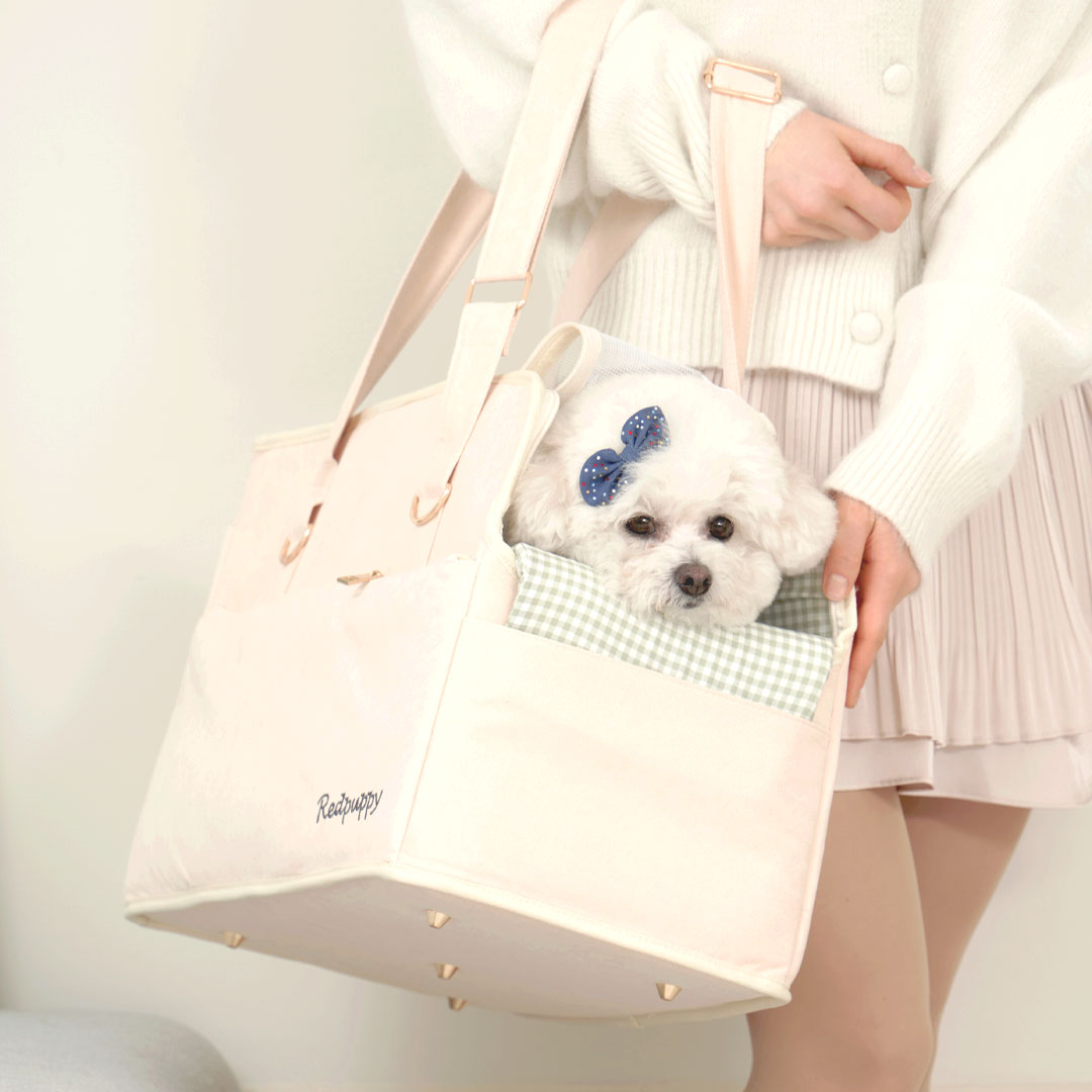 개과천선 베리빅 강아지 이동가방 카시트 고양이 기내용 패브릭 캐리어 메쉬창 대형 - 상세 이미지 4