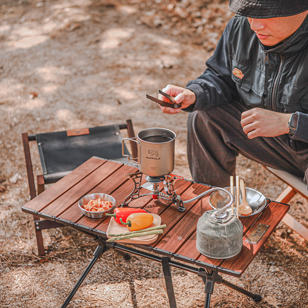 버팔로 캠핑 테이블 폴딩 접이식 롤 미니테이블 알루미늄