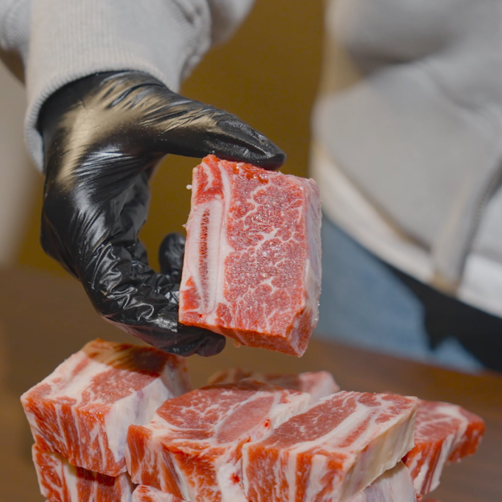 엄마네 벽돌 갈비 꽃갈비 1kg 소고기 캠핑용 구이 음식 이미지 3