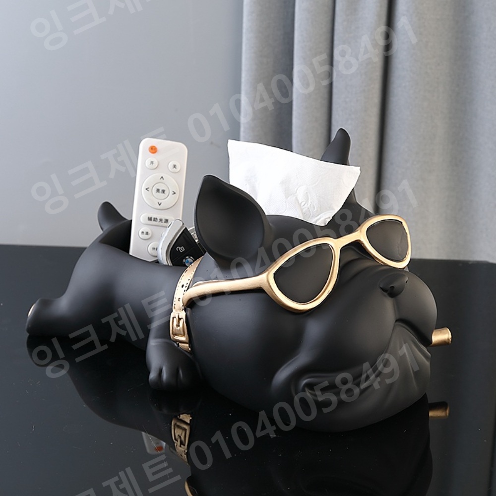 리모컨 거치대 프렌치 불독 현관 키 스몰 악세사리 신발장 - 상세 이미지 2