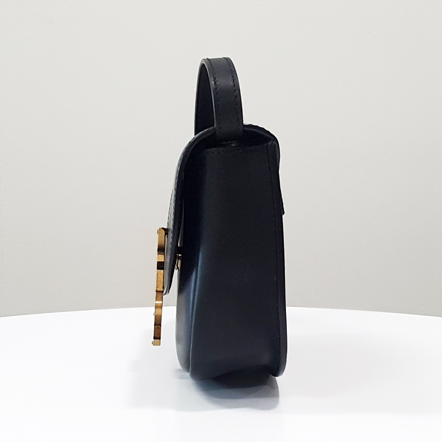 생로랑 YSL 금장 로고 스무스 레더 카이아 스몰 크로스 숄더백 사첼백 619740 BWR0W 1000 - 상세 이미지 3