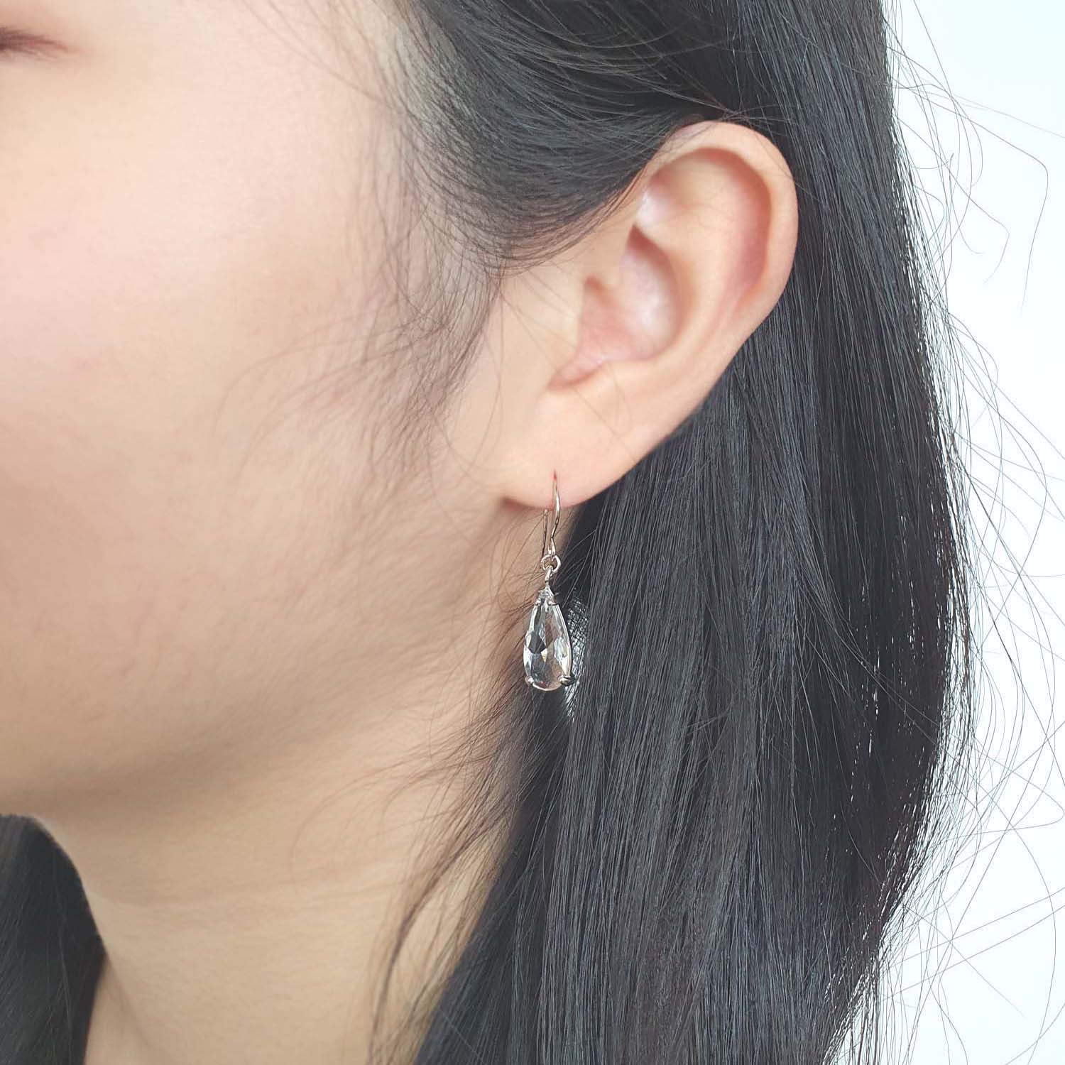 야랑쥬얼리 Crystal 드롭 훅 귀걸이 - 상세 이미지 2
