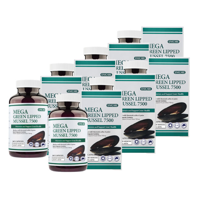 호주 시니케어 메가 생 초록입홍합 7500mg 함유 뉴질랜드산 365 캡슐 초록잎 그린 이미지 8