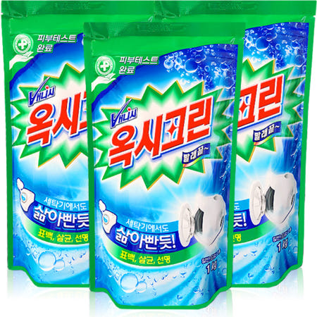 옥시크린 배니시 표백제 찌든때제거 얼룩제거제 세탁 1kg, 3개