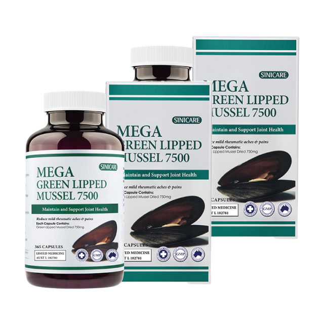 호주 시니케어 메가 생 초록입홍합 7500mg 함유 뉴질랜드산 365 캡슐 초록잎 그린 - 상세 이미지 3