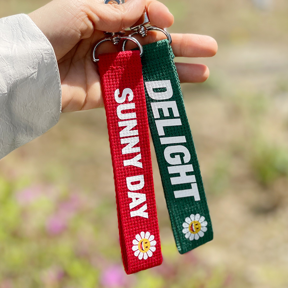 컬러 스트랩키링 키홀더 키체인 열쇠고리 가방 네임택 제작 제품 이미지