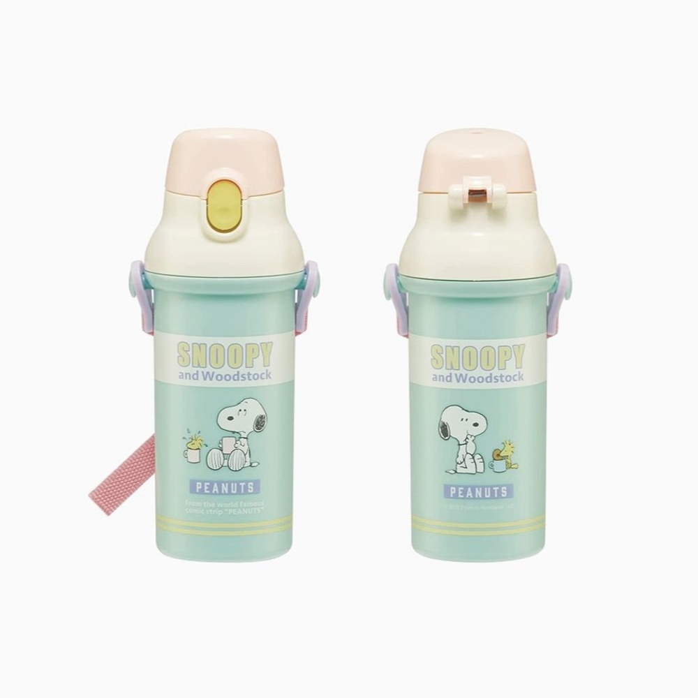 스누피 팝컬러 원터치 어린이 물통 480ml 유치원 어린이집 초등학생 물병 - 메인 이미지
