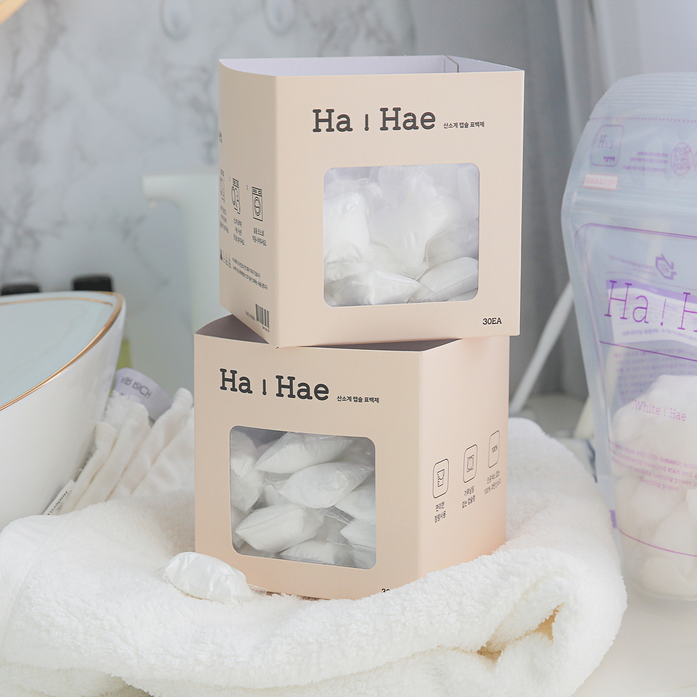 하해(HaHae) 살균 캡슐표백제 산소계 과탄산소다 흰옷빨래 얼룩제거 30개입, 2개 이미지 3