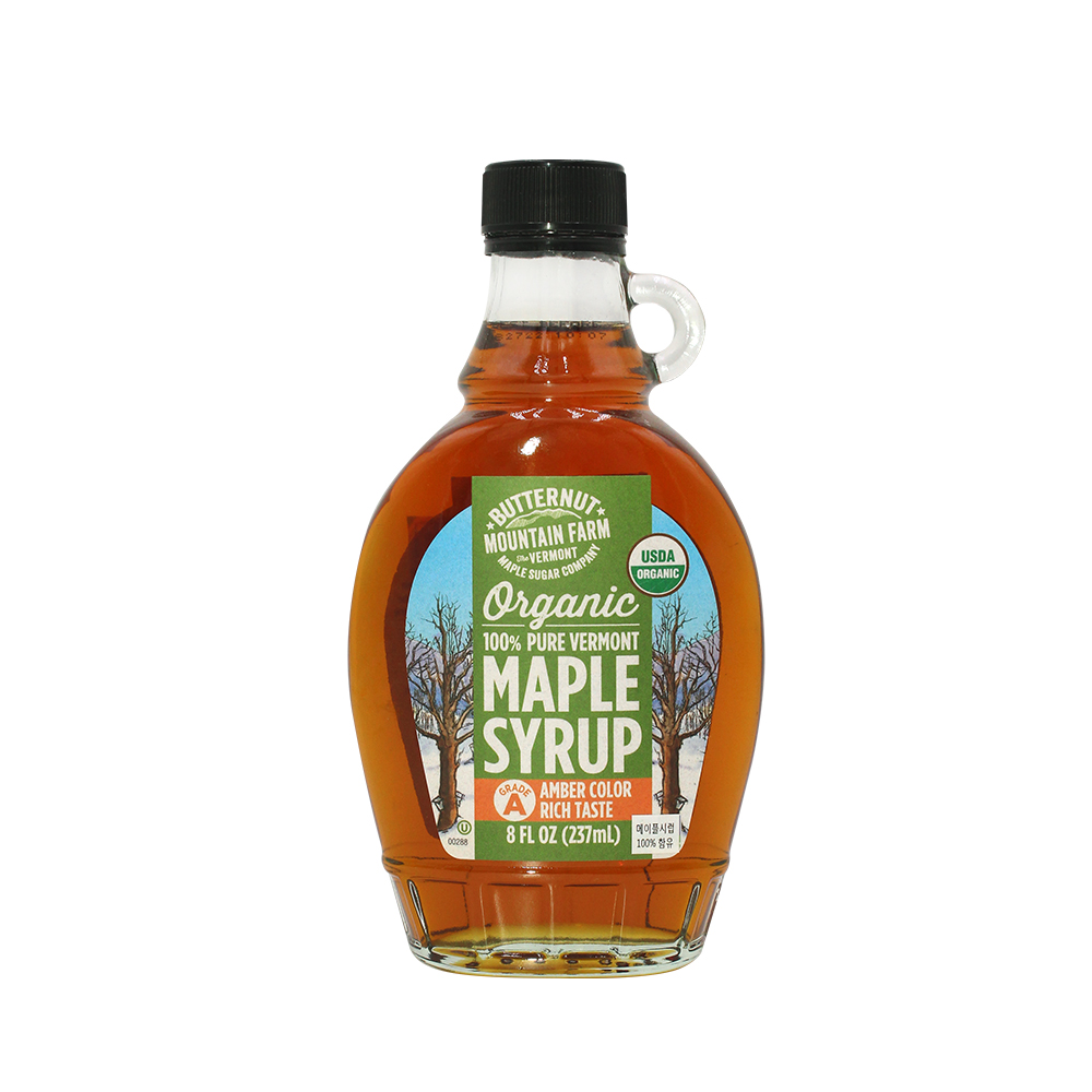 (버터넛)마운틴팜 유기농 메이플시럽 237ml 설탕대용 팬케이크 시럽 - 상세 이미지 2