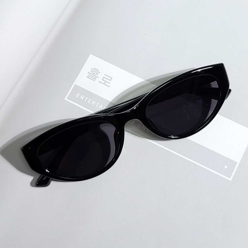 캣츠아이 가벼운 자외선차단 선글라스 블랙 카키 베이지핑크 패션