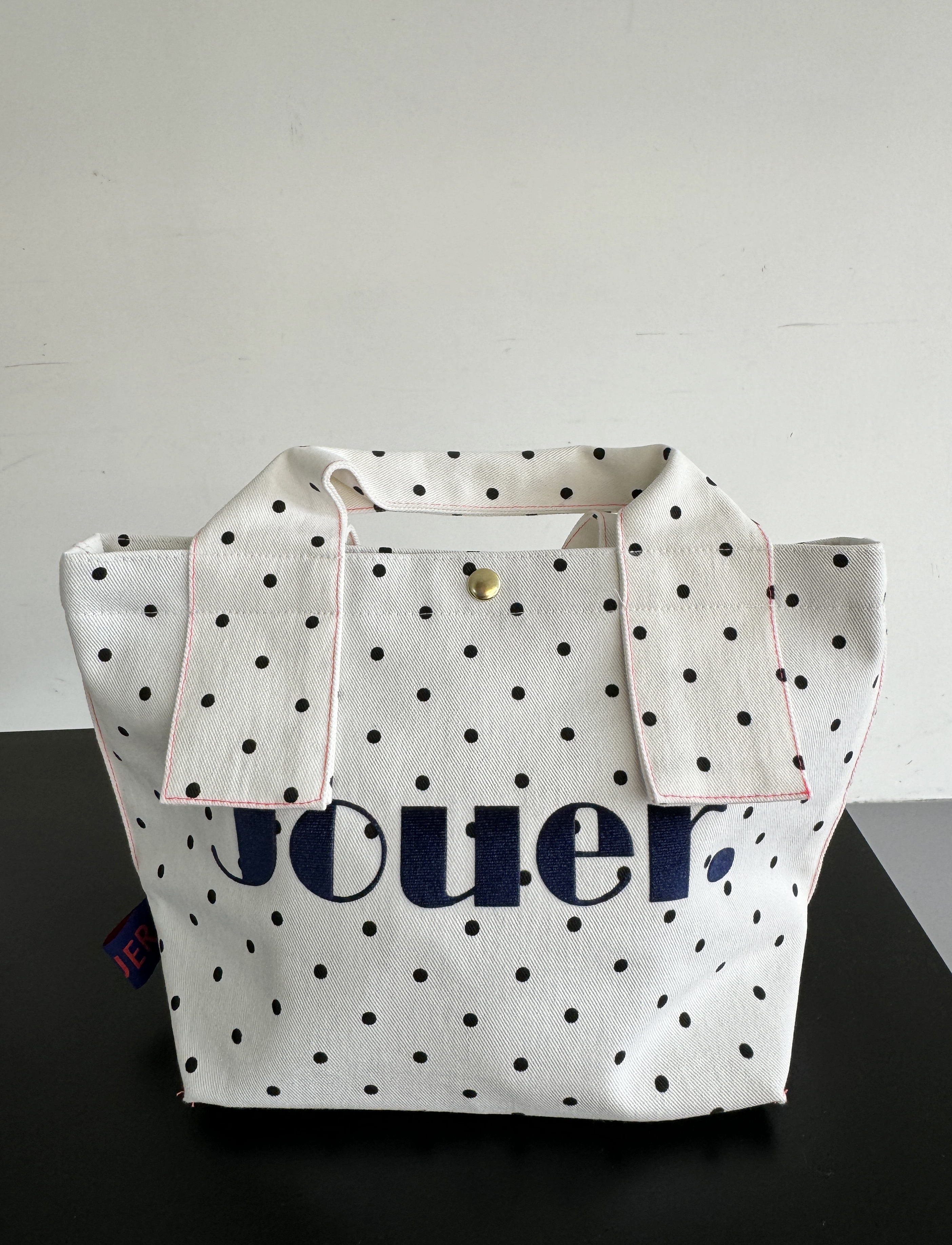 JOUER.쥬에  스몰 토트  레드도트 / 블랙도트 - 상세 이미지 2