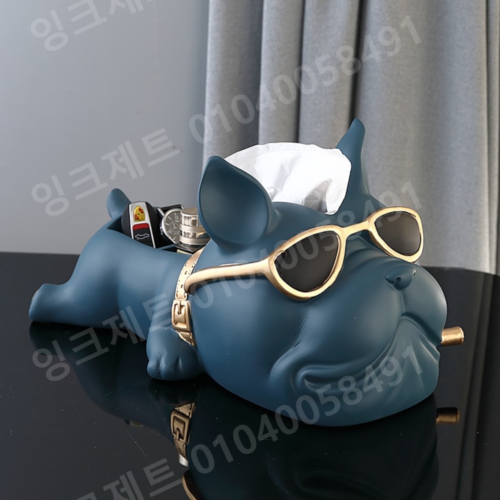 리모컨 거치대 프렌치 불독 현관 키 스몰 악세사리 신발장 - 상세 이미지 4