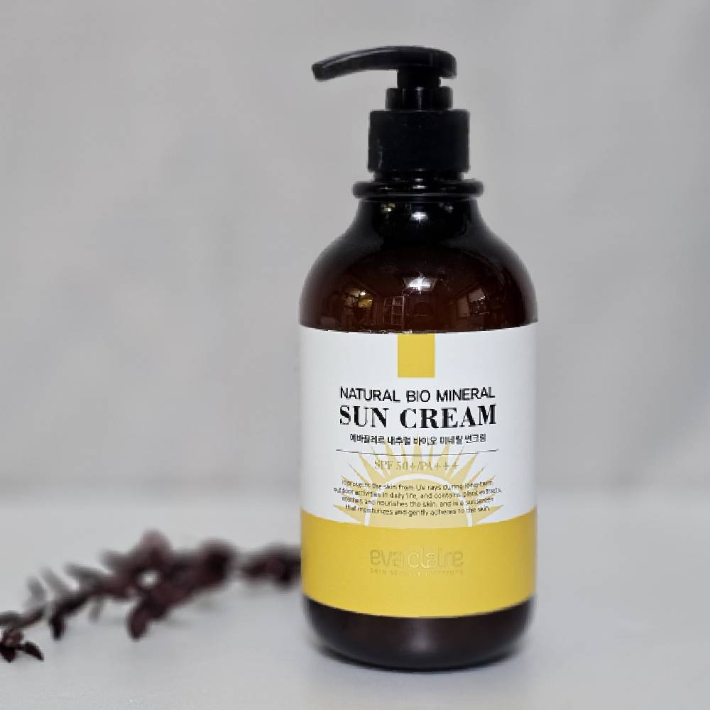 에바끌레르 자외선 기능성화장품 내추럴 바이오 미네랄 썬크림 SPF50+(500ml ) - 상세 이미지 2