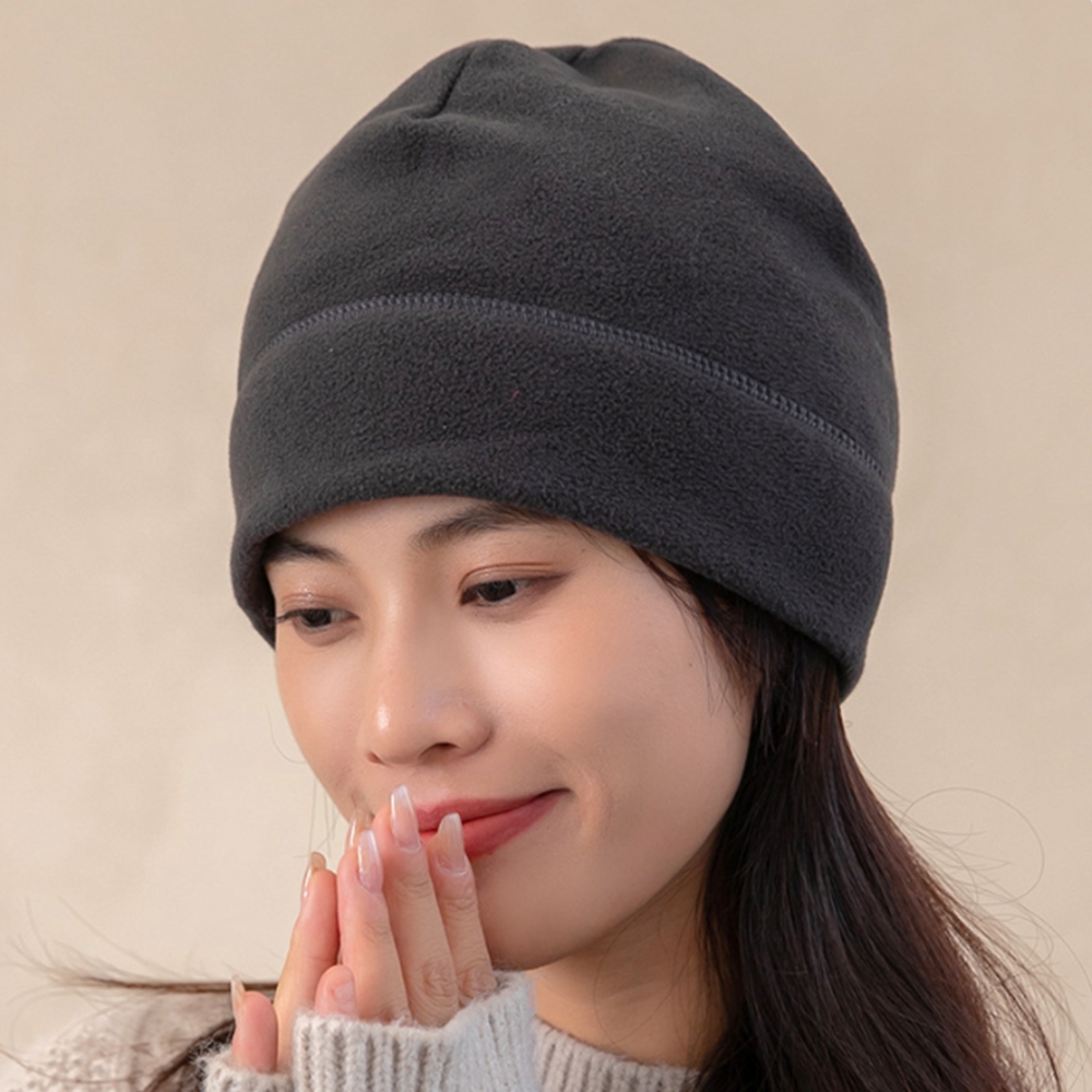 플리스모자 라이더 스컬캡 따뜻한 후리스 비니 모자 이미지 7