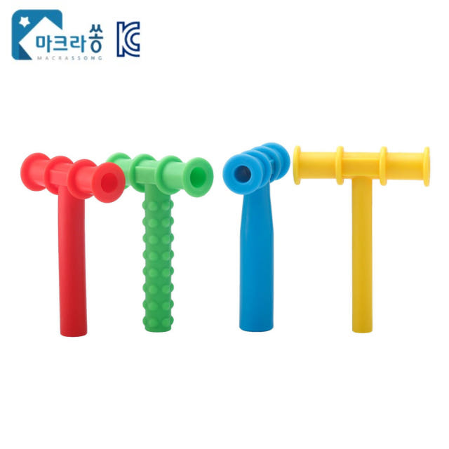 마크라쏭 츄잉 튜브 T형 구강 추구 감소 턱 운동 언어치료 감각통합