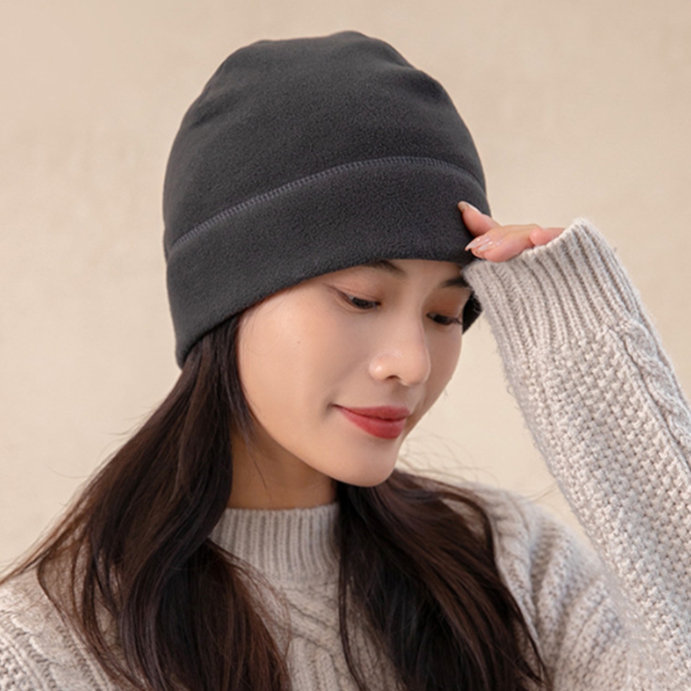 플리스모자 라이더 스컬캡 따뜻한 후리스 비니 모자 이미지 8