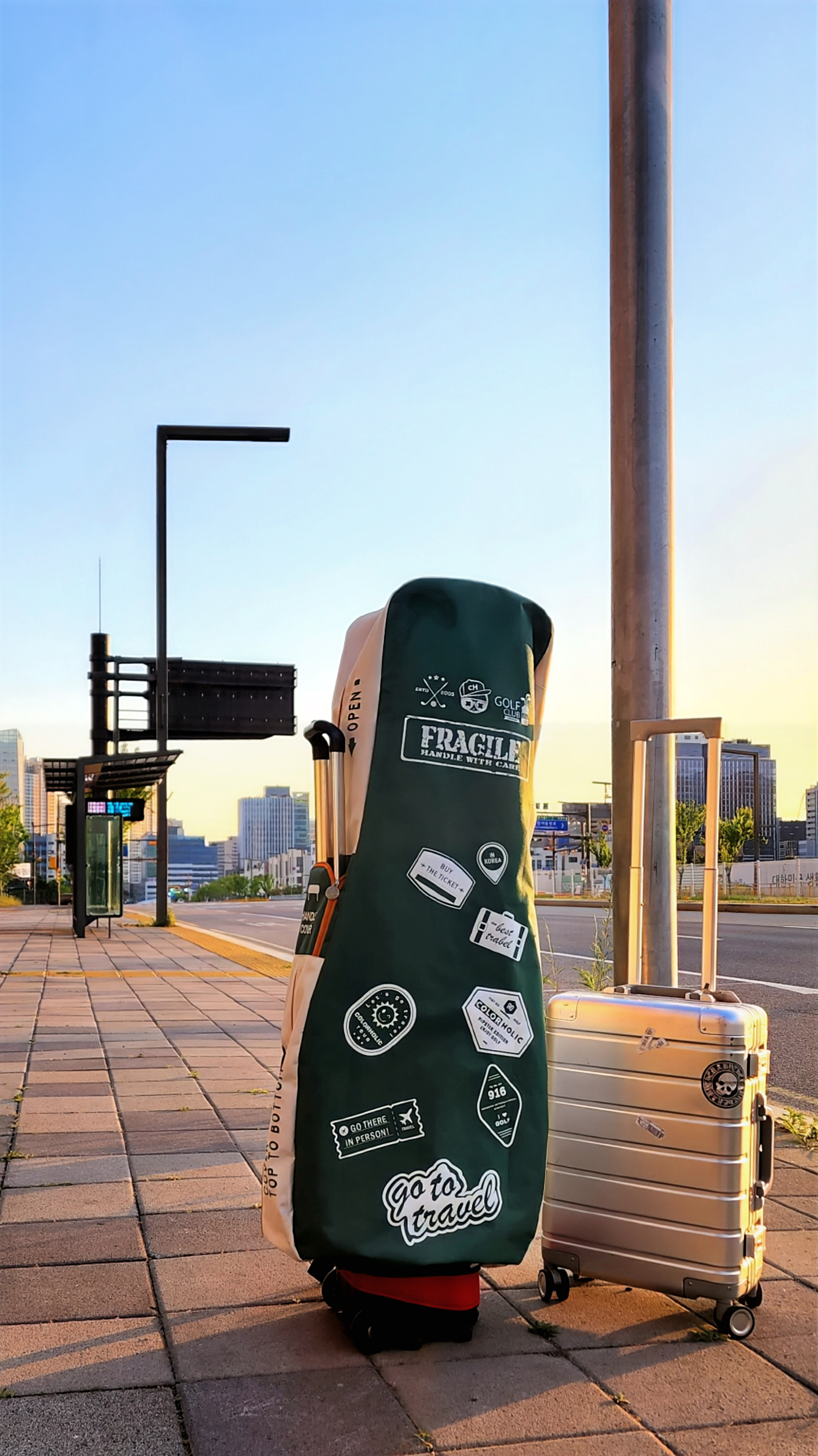 컬러홀릭 골프백 항공커버 골프 여행용 씌우는 항공백커버