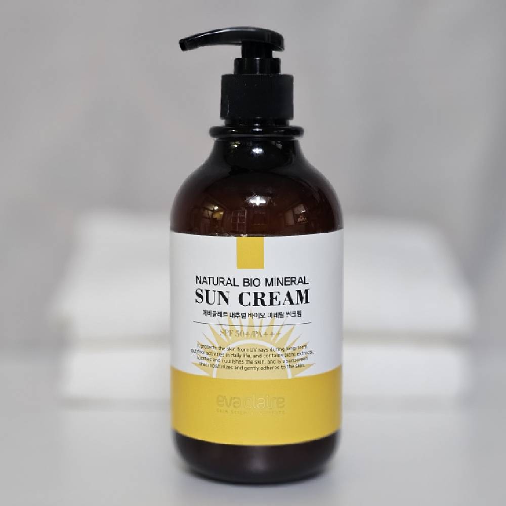 에바끌레르 자외선 기능성화장품 내추럴 바이오 미네랄 썬크림 SPF50+(500ml ) - 상세 이미지 4